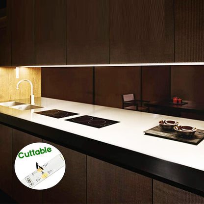 (4000K) - Amagle LED Dual Mode Motion Night Light, Flexible LED Strip with Motion Sensor Closet Light for Bedroom Cabinet, Nature White (4000K) (4 AAA Batteries Operated, Not Included)