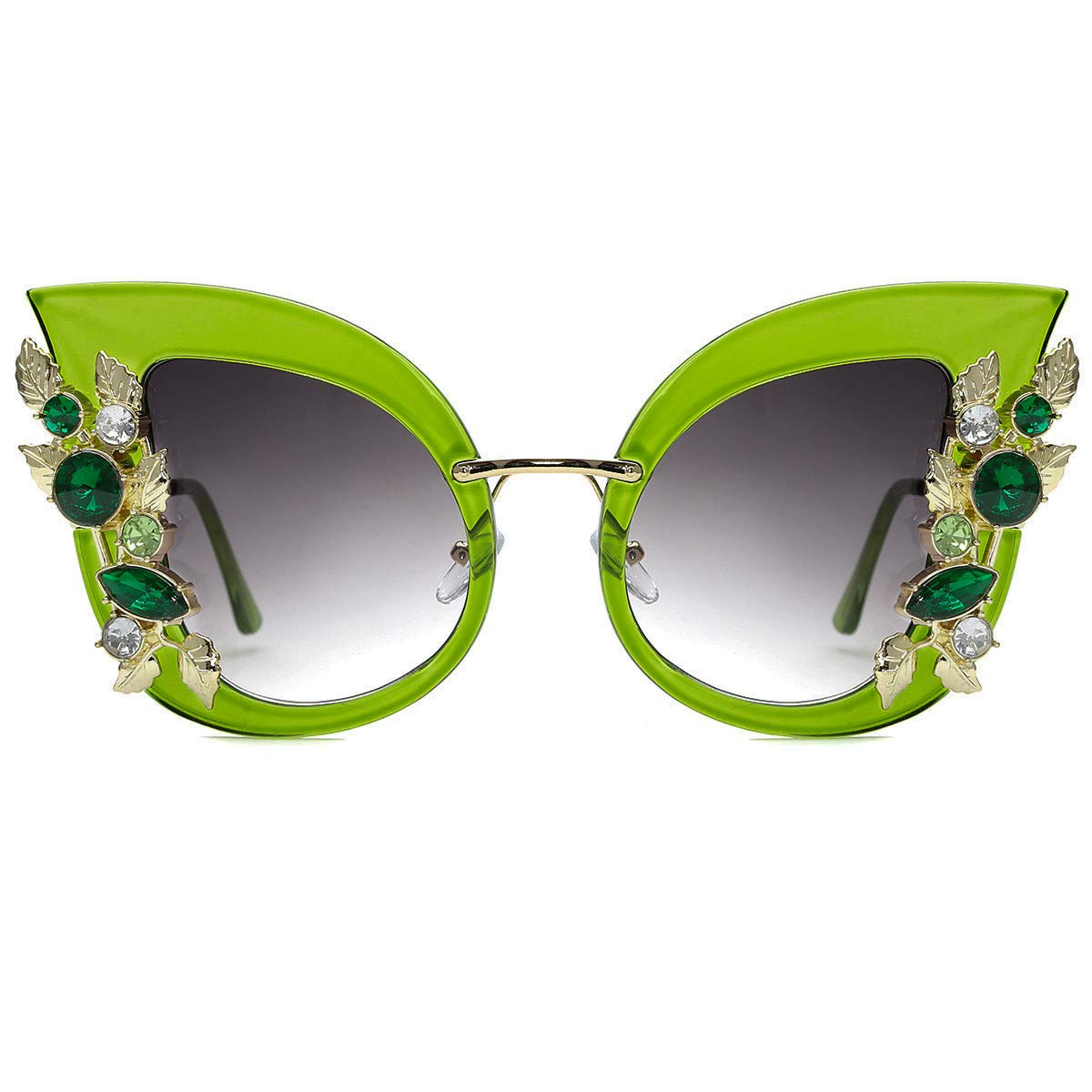 Slocyclub Halloween Glasses Jeweled Sunglasses, Funky Butterfly Shaped Sunglasses, Oversized Rhinestone Sunglasses for Women, Unique Sunglasses with UV400 Protection, Colorful Fun Sunglasses