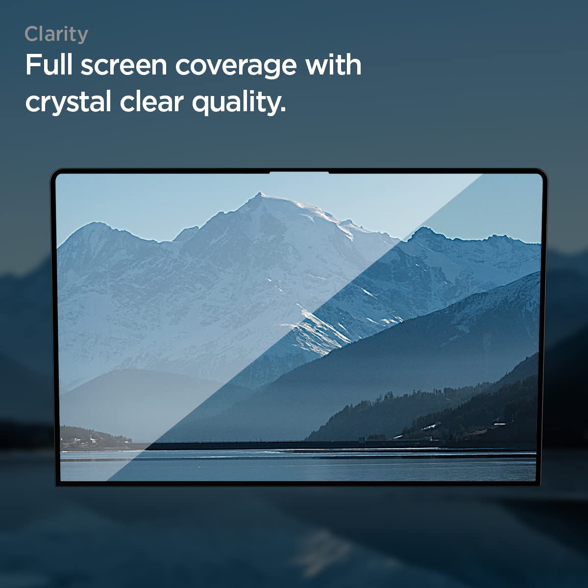 Spigen Tempered Glass Screen Protector [Glas.tR Slim] Designed for Macbook Air 13 inch M4 / M3 / M2 (2025/2024 / 2023) - 1 Pack
