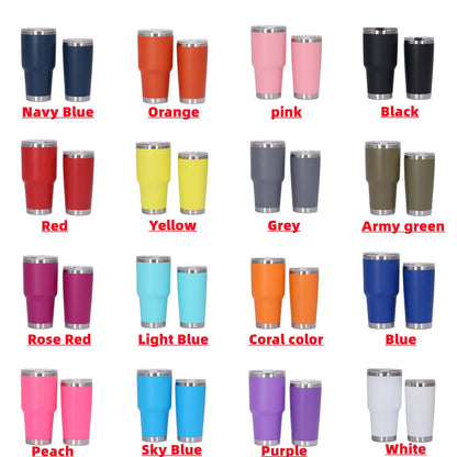 Personalized Photo 20oz 30oz Stainless Steel Tumbler,Custom Coffee Tumbler Cup With Lid And Strawstraw Vacuum Insulated With Text Photo Logo (PERSONALIZED)