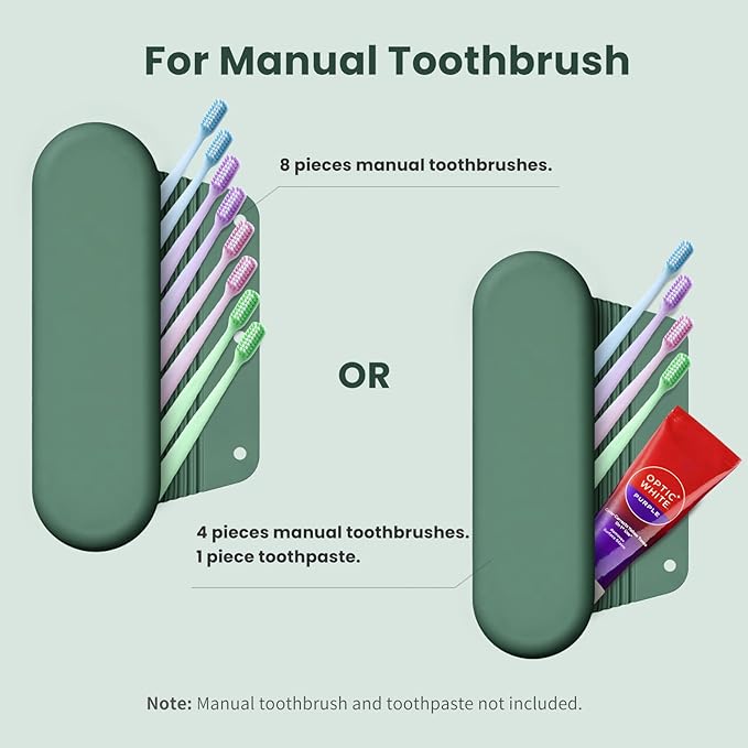 Silicone Electric Toothbrush Travel Case, Manual Toothbrush Travel Cover