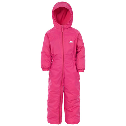 Trespass Kids' Waterproof Drip Drop Outdoor Rain Suit, Pink (Gerbera), 5/6 year