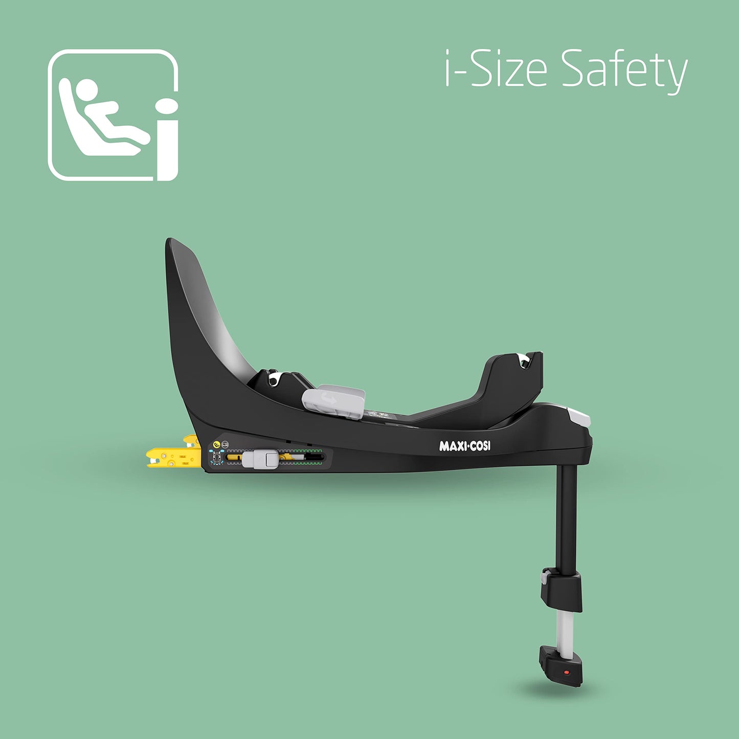 Maxi-Cosi FamilyFix 360 i-Size Base, Rotating Car Seat System, 360 Swivel ISOFIX Base, 0-4 Years (40-105 cm), One-Hand FlexiSpin Rotation, TravelSafe Rotation Control, Click & Go, Black