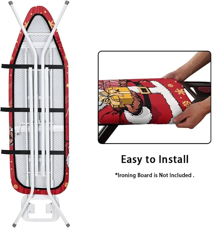 Christmas Santa Claus Ironing Board Cover and Pad Cover