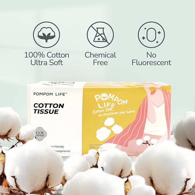 Disposable Face Towel 200 Cont, 7.9"X7.9"Clean Face Towelettes