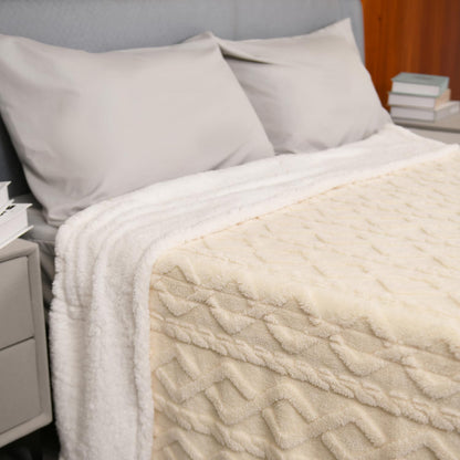 MERRYLIFE Heated Blanket Cozy Soft Electric Blanket with 4 Heating Levels&8 Hours Auto Off Overheat Protection Machine Washable UL&FCC Certification Use for Home Couch (Cheetah,50" 60")