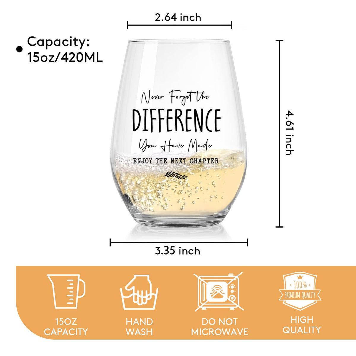 Socive New Job Gifts Wine Glass, Farewell Gifts for Coworkers Women Men, Funny New Job Glass and Wine Bag Set, Going Away Gift for Friends Boss Colleague, Pairs Well With a New Chapter of Your Life