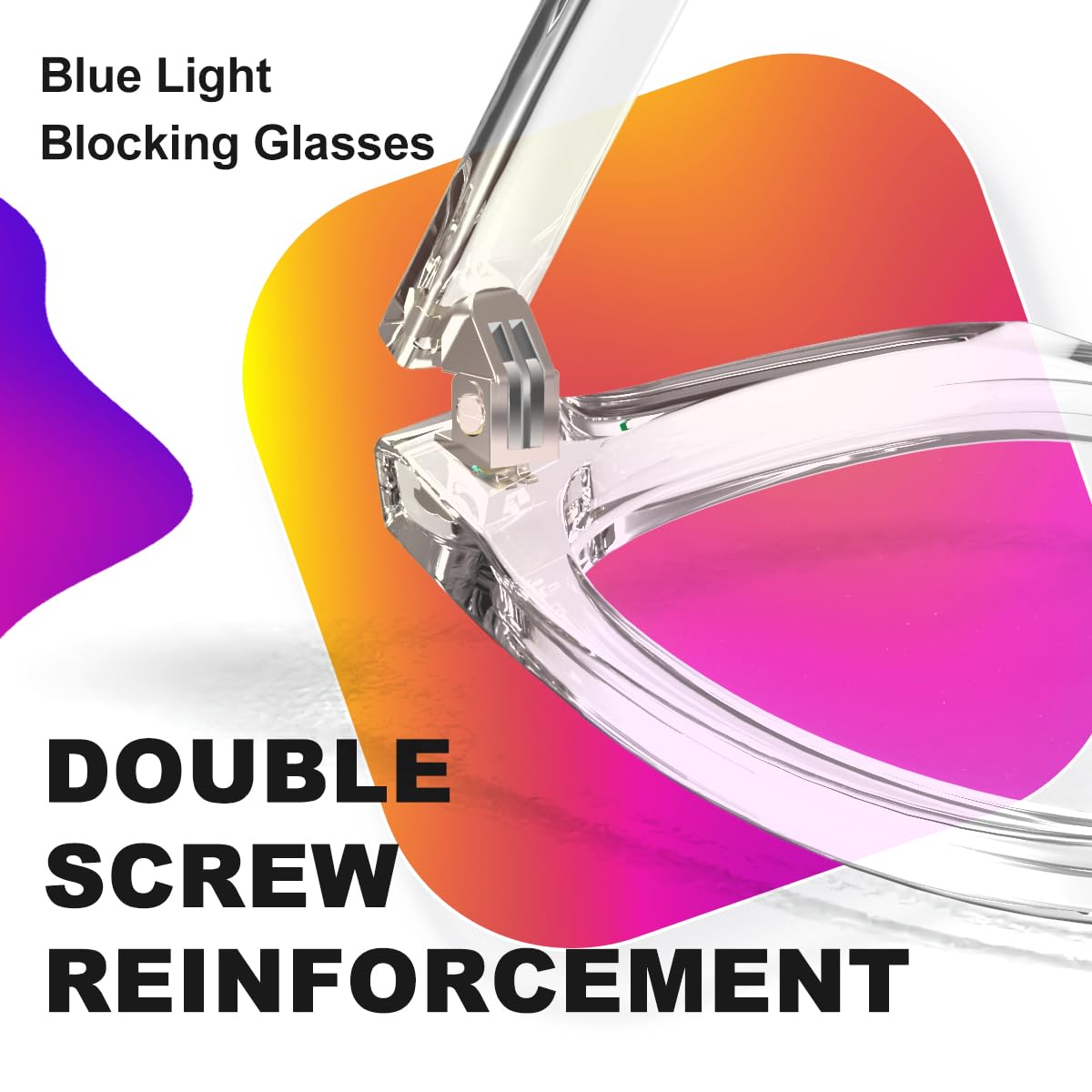 VISOONE Blue Light Blocking Glasses Square with Anti Computer Glare for Gaming Women and Men MONTANA