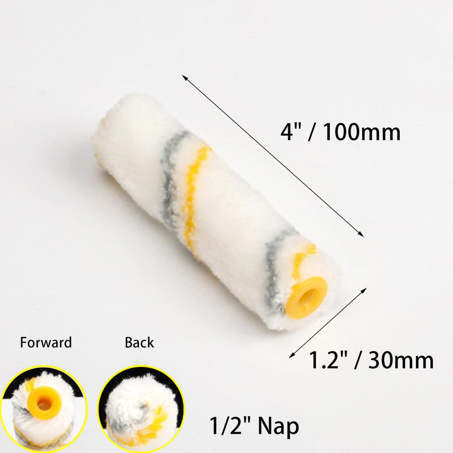 Foam Paint Roller, 10 Pack, 6 Inch High Density Foam Roller, Mini Paint Roller Covers for Smooth Paint Application, No Lint Shedding on Walls, Cabinets, Doors