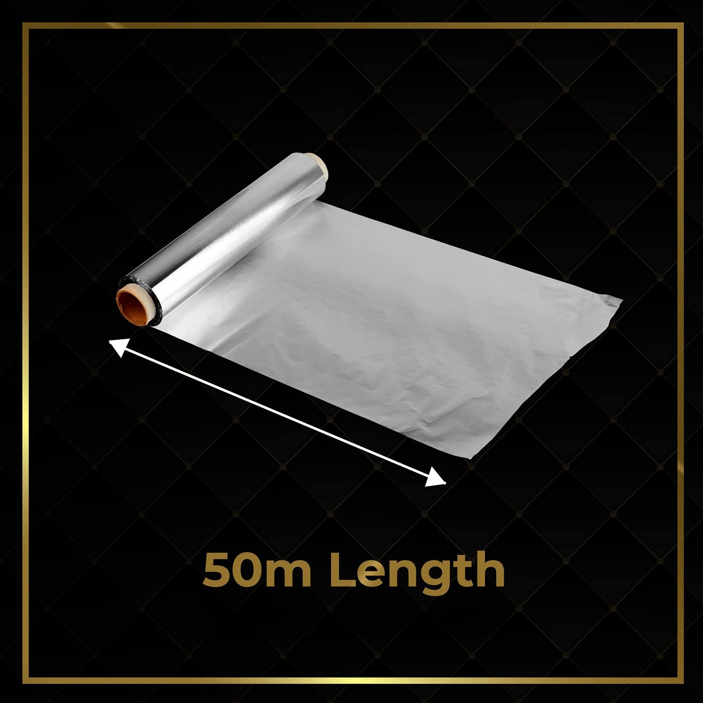 LuxLiv ® 50m Premium Heavy Duty 20 Micron Thick Kitchen Foil Catering Aluminium Tin Foil Roll - 30cm Wide