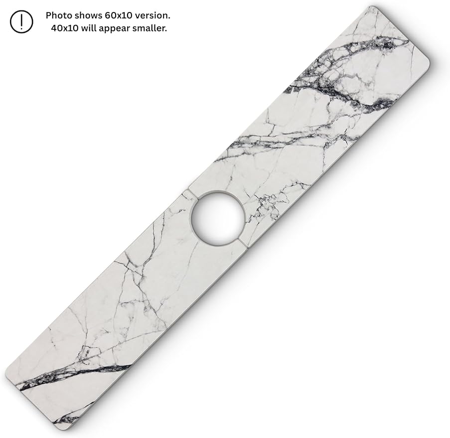 Faucet Splash Guard for Kitchen Sink – Super Absorbent Diatomite Stone Mat