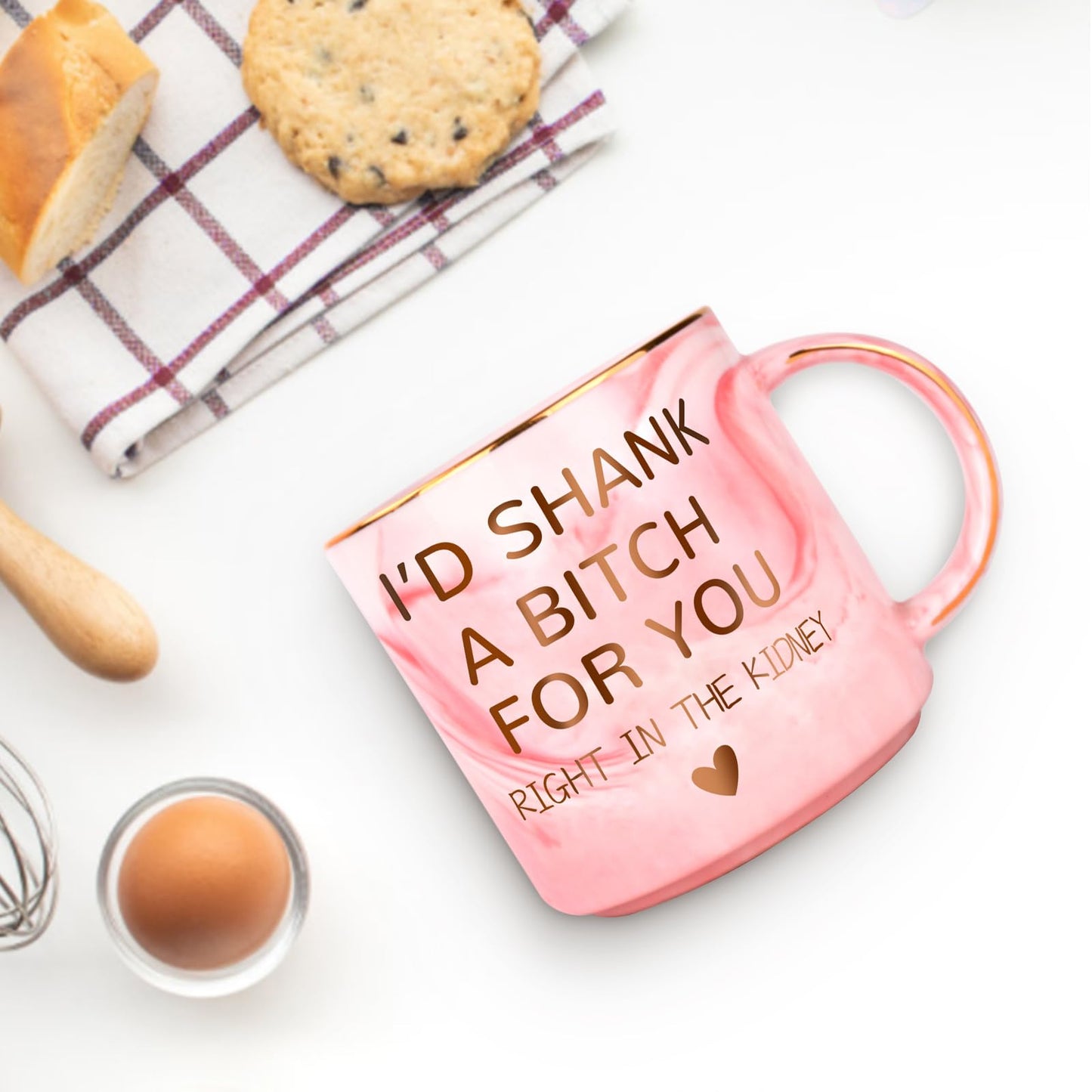 Birthday Christmas Gifts for Women - 12oz Funny Coffee Mug for Best Friend Mom Grandma Wife Aunt Sister Gifts from Sister Stocking Stuffers Valentines Galentines Day Present for Her Girlfriend Besties