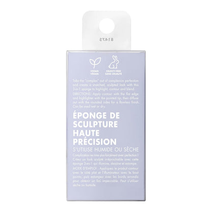 e.l.f. Precision Sculpting Sponge, 3-in-1 Sponge For Contouring & Blending To A Smooth Finish, Great For Cream & Powder Formulas, Vegan & Cruelty-Free