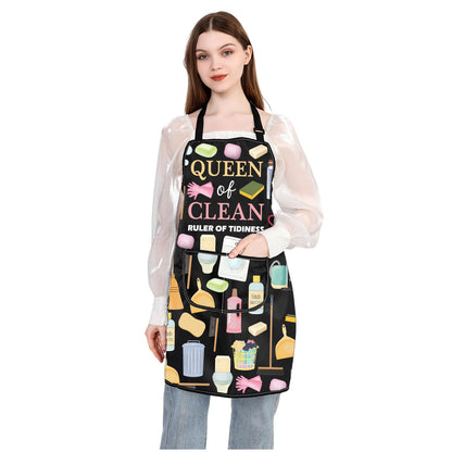 JXGZSO Housekeeper Apron Cleaning Apron with Pocket Housekeeper Gift Cleaning Janitor Custodian Gift for Cleaning Lovers (Tidiness apron)