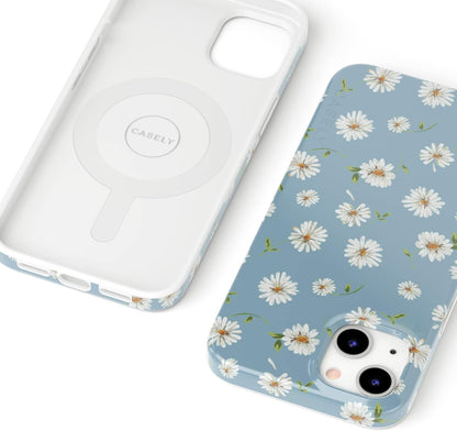 Casely iPhone 13 Case | Field of Flowers | Pastel Floral | Compatible with MagSafe | Classic Ultra Slim Design