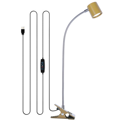 Dott Arts Desk Lamp,USB Clip On Light,Book Lights for Reading at Night,3 Color Modes,10 Brightness Clamp Lights,360° Gooseneck LED Reading Light for Books in Bed,Eye-Care for Home Office,Headboards