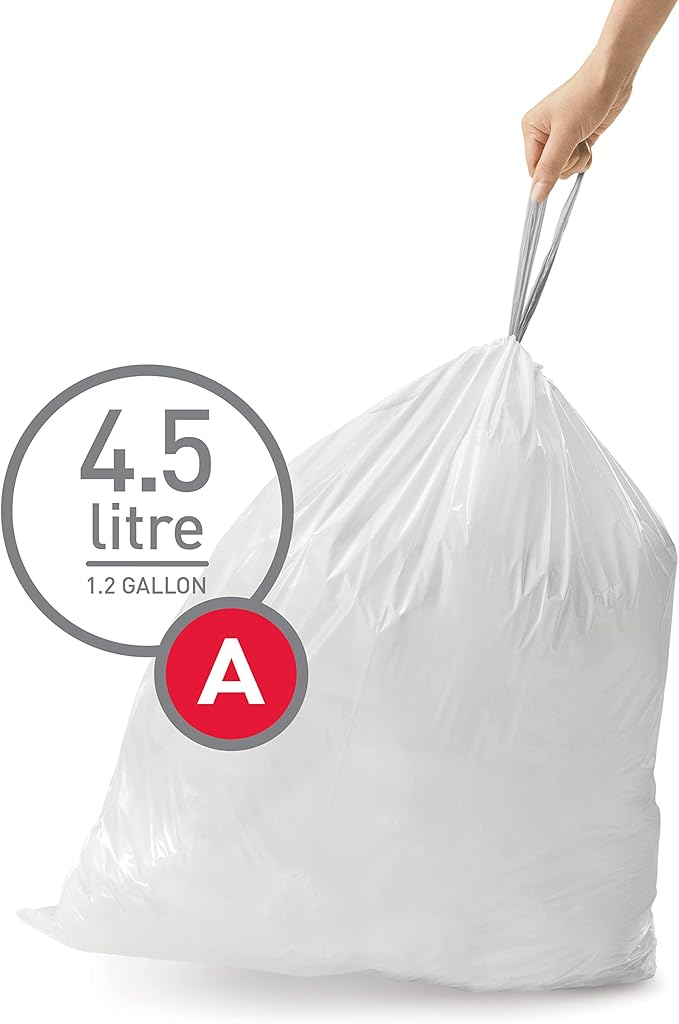 simplehuman Code A Custom Fit Drawstring Trash Bags in Dispenser Packs