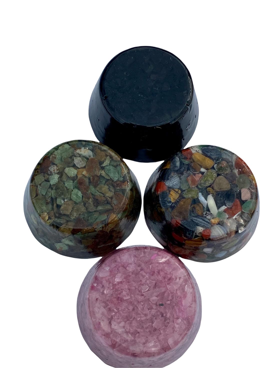 Howlite Small Tower Busters Crystal Orgone Generator Energy Accumulator GIFTING TOOL!! Metal Core Made using Advance Harmonics Orgonite Beautiful Ingredients! smtbmc(Howlite tum)