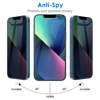 JETech Privacy Screen Protector for iPhone 11 and iPhone XR 6.1-Inch, Anti Spy Tempered Glass Film, 2-Pack