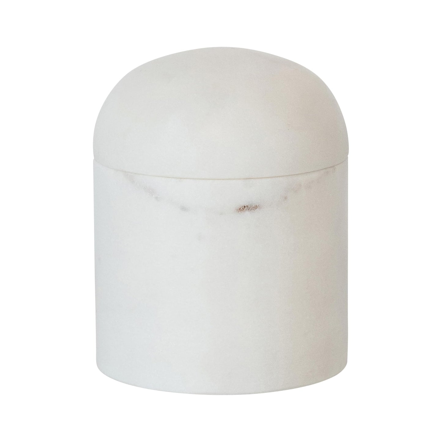 Bloomingville Round Marble Salt Cellar, White