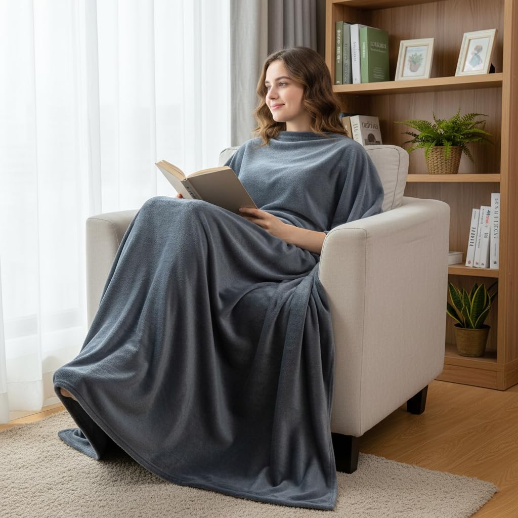 BAHALDEN Fleece Blanket Full/Queen - 80x90 Inch Lightweight & Buttery-Soft Throw for Bed, Sofa, Camping | 300GSM Cloud-Touch Microfiber | Cozy Essentials for Travel & Movie Nights, (Alloy)