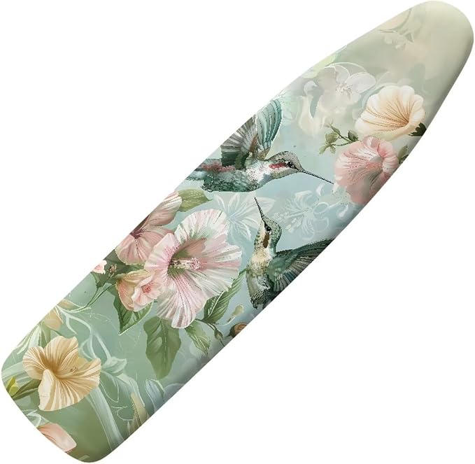 Floral Hummingbird Ironing Board Cover and Pad Heat Resistance & Resist