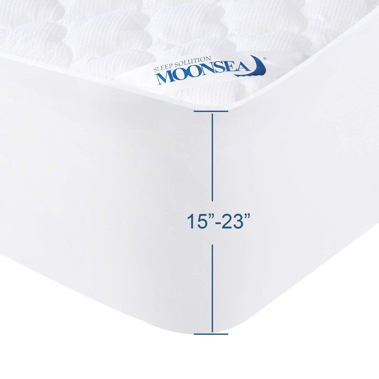 Queen Mattress Pad Thick Quilted Mattress Topper, Air Mattress Cover, Super Soft Breathable and Noiseless Down Alternative Fiber Extra Thick Mattress Pad with Deep Pocket Fits up to 23 Inch Mattress