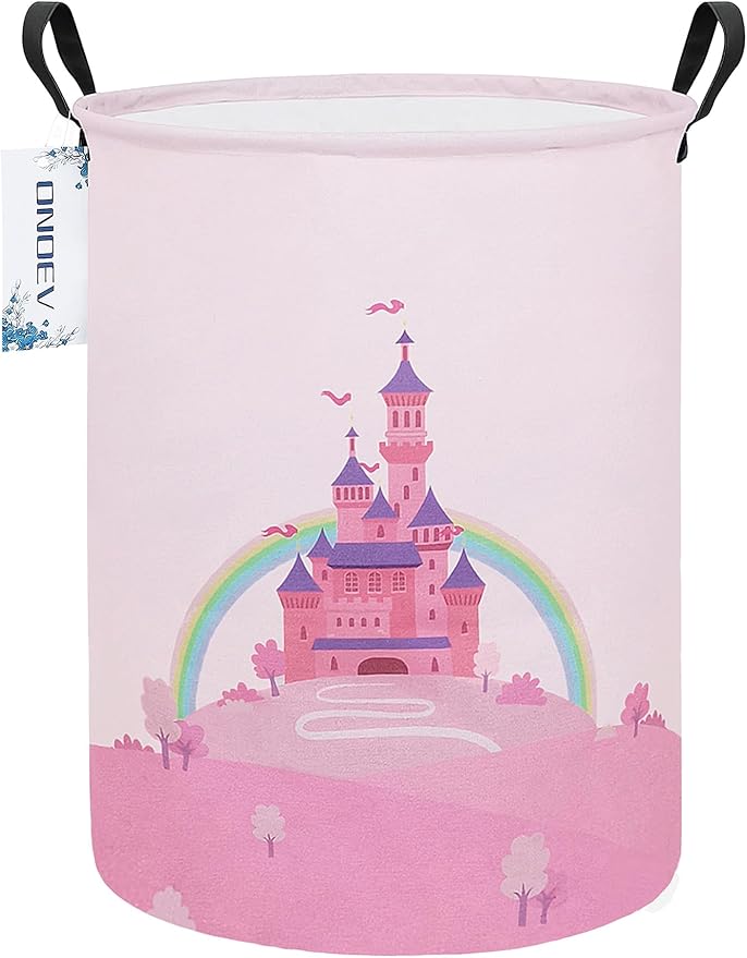 Laundry Hamper, Round Waterproof Storage Basket
