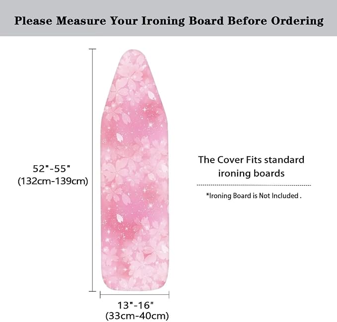 Ironing Board Cover, Cherry Blossom Print Stain Resistant Ironing Board Cover