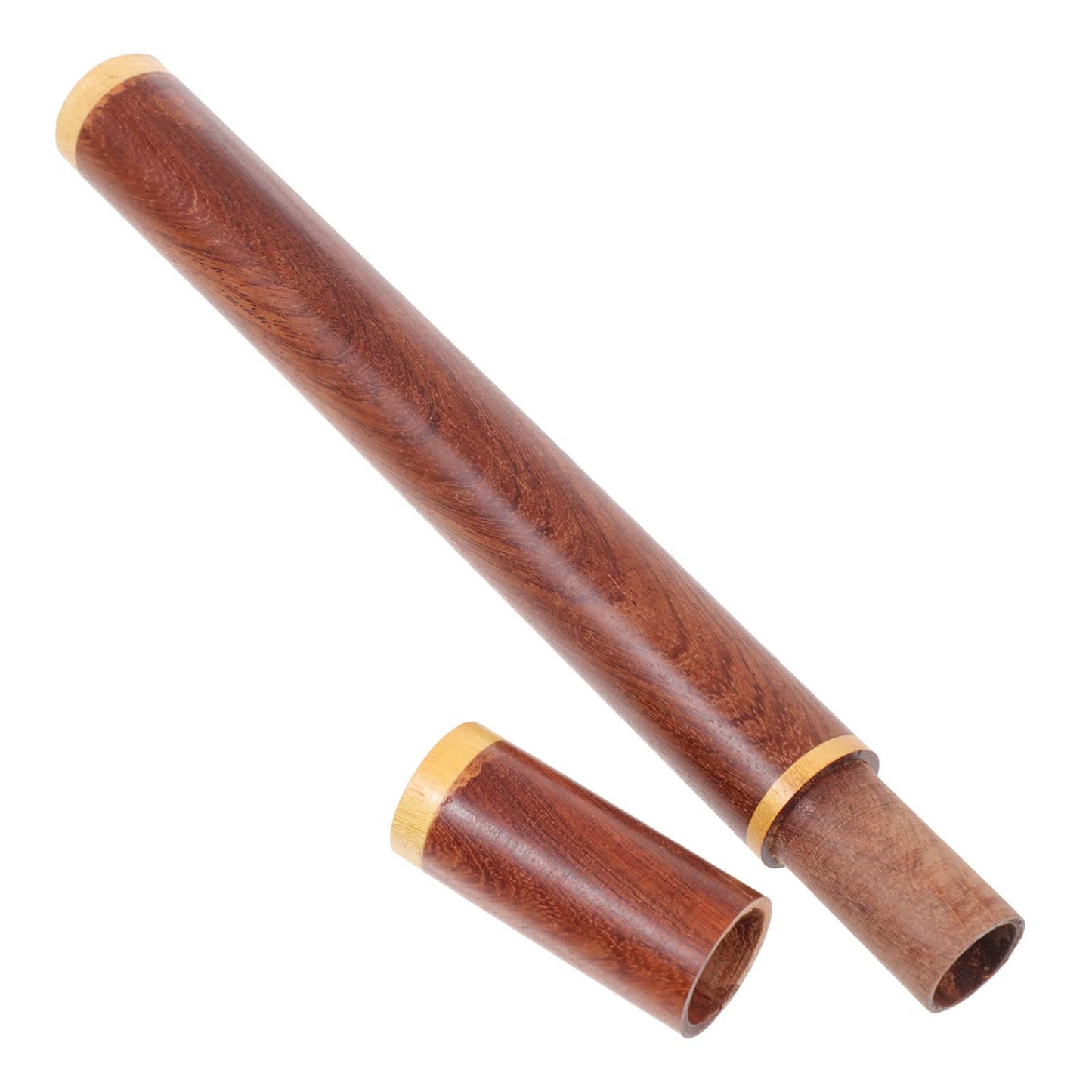 ARTIBETTER 3-Pack Smooth Natural Incense Tube Holder Set Compact 9.44In Wooden Incense Stick Storage Canisters with Simple Lid for Home Decor Meditation and Aromatherapy