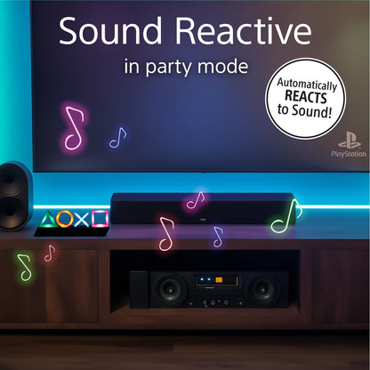 PlayStation Icons Light with 3 Light Modes - Sound Reactive, Dynamic Phasing, and Standard Mode - Gaming Room Decor and Gamer Lighting | Paladone