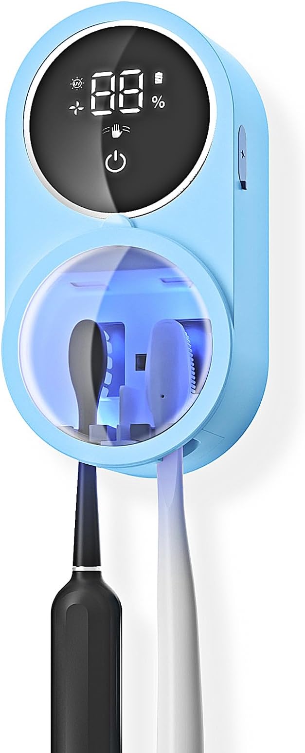 Toothbrush Holder and Cleaner Razor Holder/Dryer Light Cleaning and Air Drying