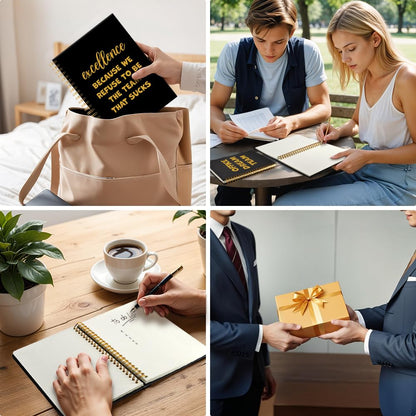 PUVOXHO Welcome to The Best Team 160 Blank Pages Spiral Notebook, New Job Gifts for Employee, Dream Team Gifts for Colleagues, New Employee Welcome Presents, New Beginning Presents for Coworker