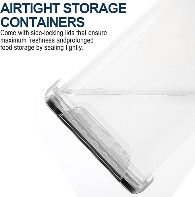 M MCIRCO Extra Large 7qt / 6.5L/220oz Tall Food Storage Containers, WIDE & DEEP