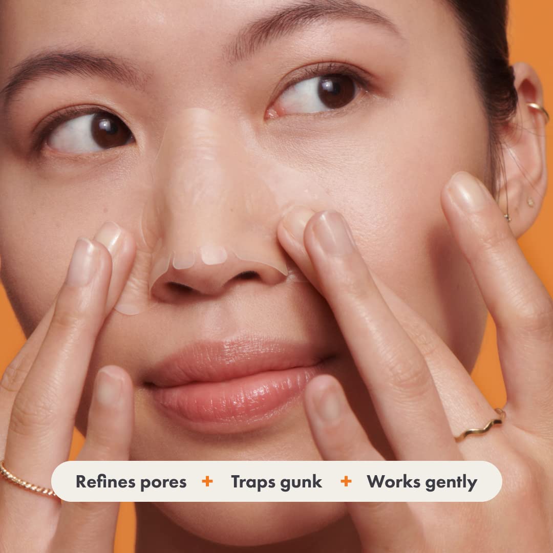 Mighty Patch Nose Pimple Patches from Hero Cosmetics, Large Hydrocolloid Pore Strips, Dermatologist Approved, Overnight, Pimple Stickers to Absorb Acne Nose Gunk, 10 Count