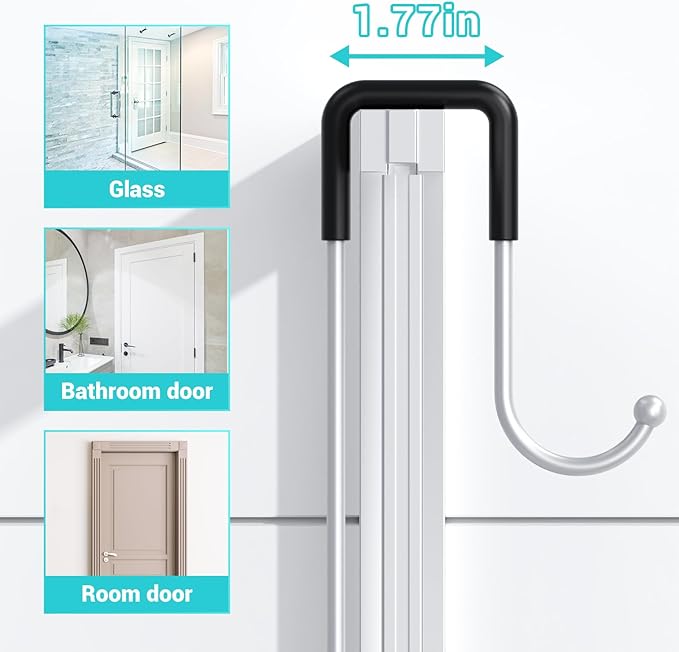 Over the Door Hanging Shower Caddy: Rustproof Hanging Organizer over the Door