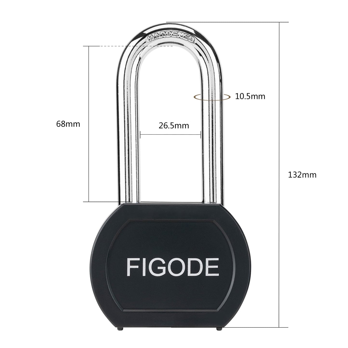 FIGODE® Large Sturdy Steel Locks with 60 Same Keys, Heavy Duty Padlock, 2-3/4" Wide, 2.7" Long Shackle Locks for Door, Gate, Storage, Fence, Shed, Latch. 30 Pack Keyed Alike