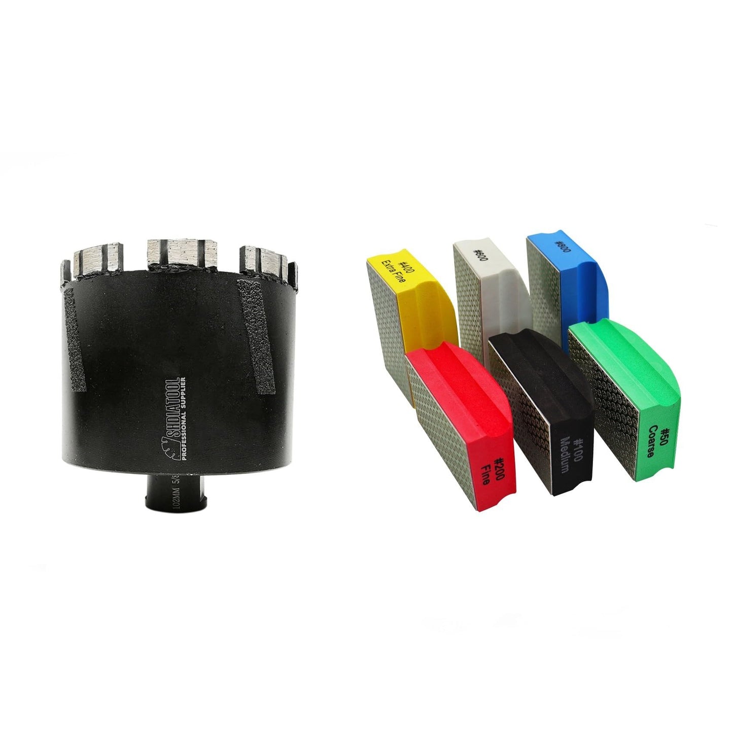 SHDIATOOL Diamond Core Drill Bits for Hard Stone Concrete Marble Granite Brick Laser Welded Dry or Wet Hole Saws