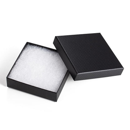 Magicool 20 Pack 3.5x3.5x1 Inch Cardboard Jewelry Boxes,Used for Necklaces,Bracelets,Earrings,Jewelry,Small Gift Packaging,Jewelry Gift Boxes with Lids and Filled with Cotton(Black)