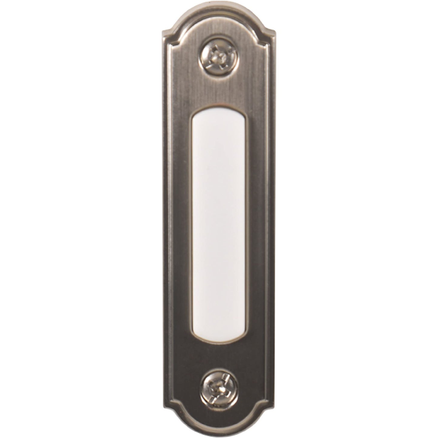Newhouse Hardware LED Lighted Metal Door Chime Push Button (Oil-Rubbed Bronze) | Surface Mount Lighted Door Bell Button | Replacement Wired Doorbell Button for Most Door Bell Chimes