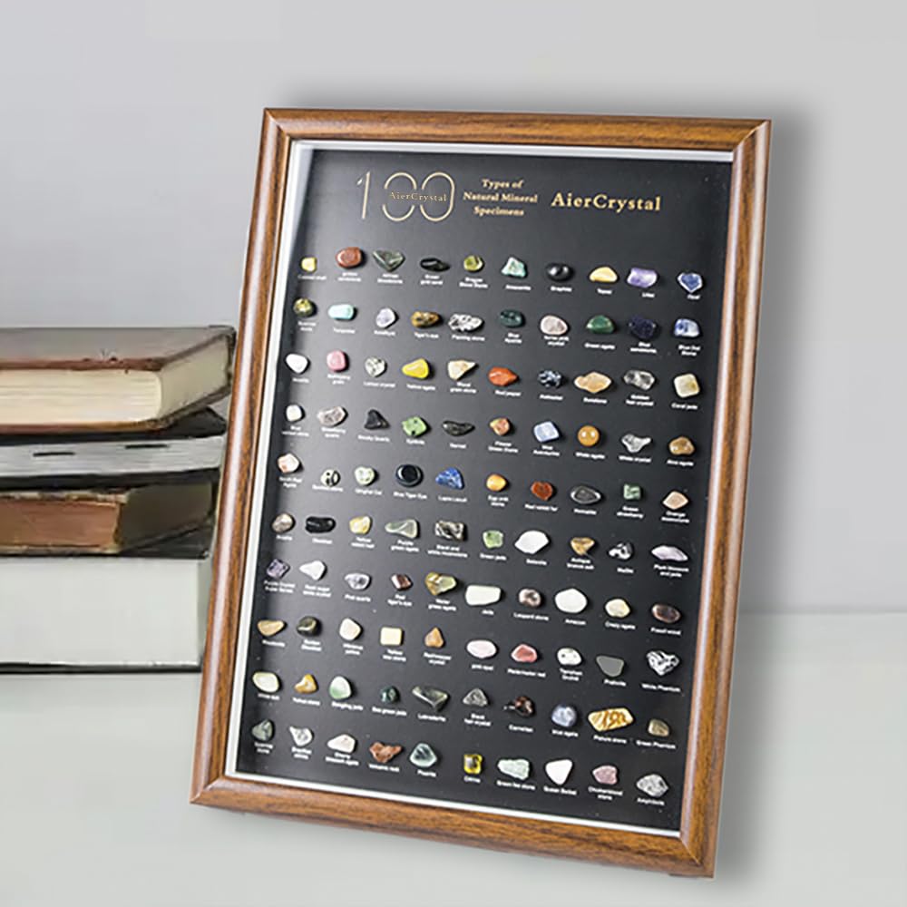 100pcs Natural Crystal Gemstone Collection - Mixed Raw Mineral Specimens Including Quartz, Amethyst, and More for Healing, Display, Decoration, and Gift Giving