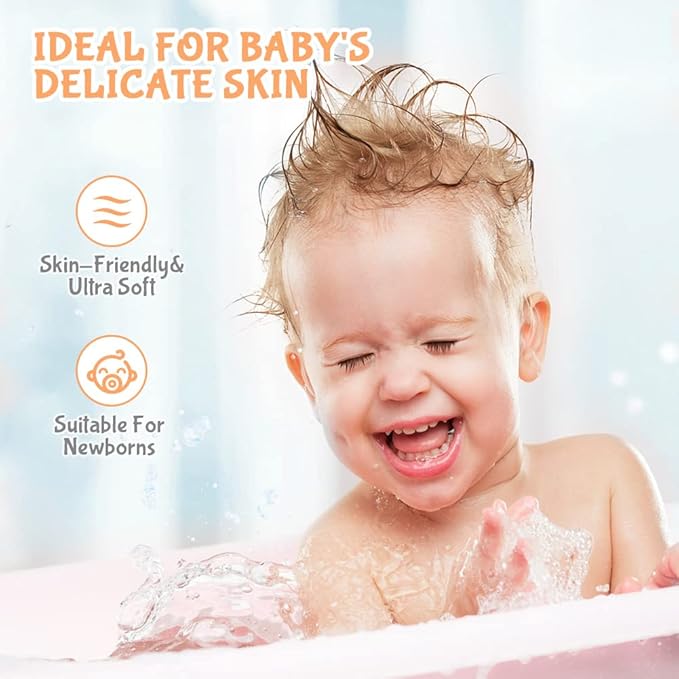 Orighty Baby Washcloths 50-Pack, Microfiber Coral Fleece Baby Face Towels
