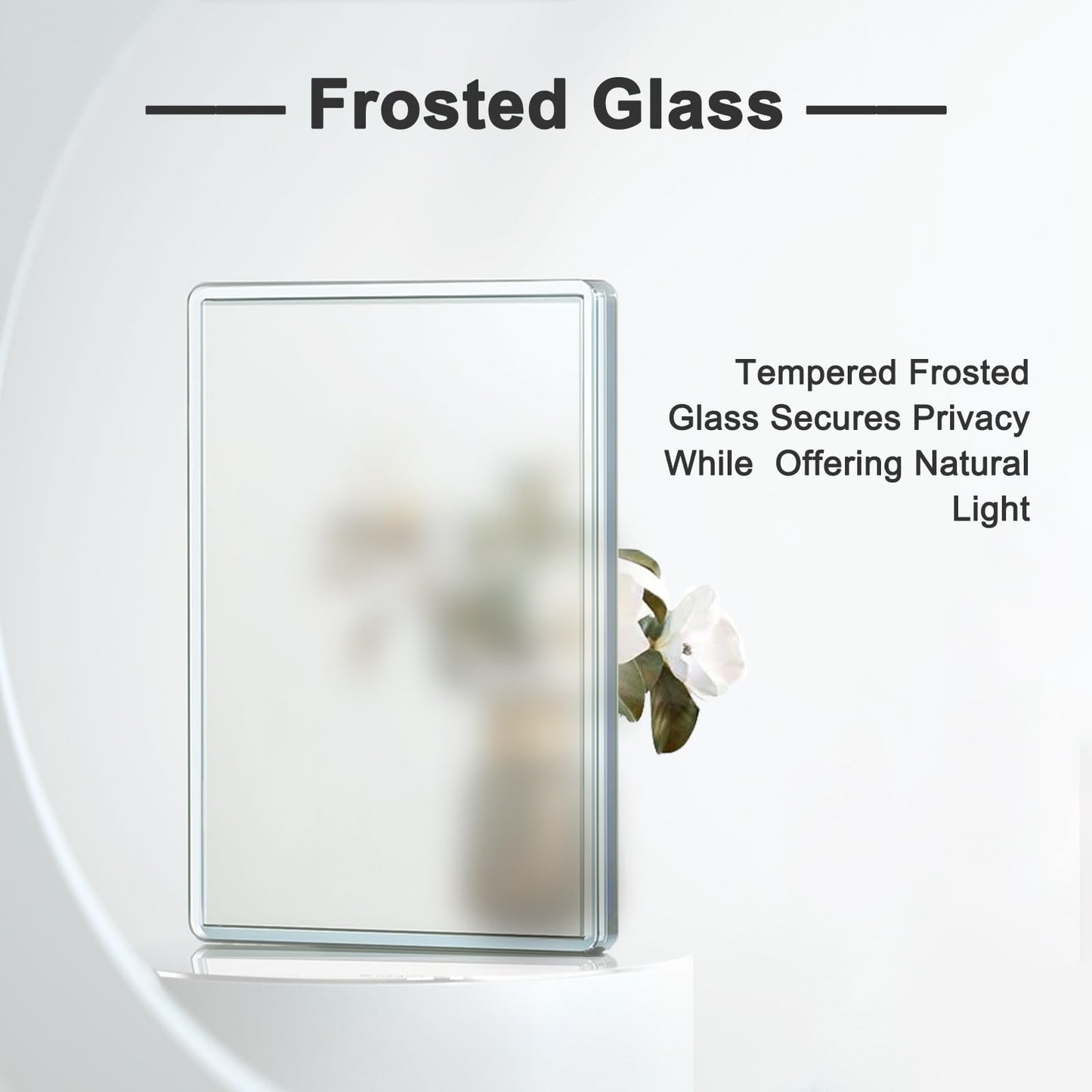 CRUTOP 36''x80'' Pre-Built Frosted Glass Interior Door Slab Shaker, for Barn Door, Pocket Doors, French Doors, for Pantry, Bedroom, Closet, Laundry & Bathroom, White Prefinish&Paintable