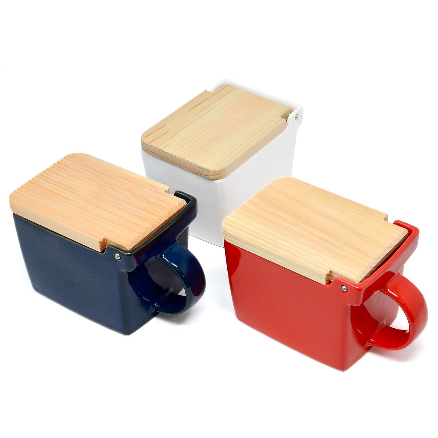 ZERO JAPAN Bee House Premium Salt Box with Hinoki Lid - Container for Sea Salt and Spices - Elegant Cellar for Kitchen Countertop - White, 16 oz