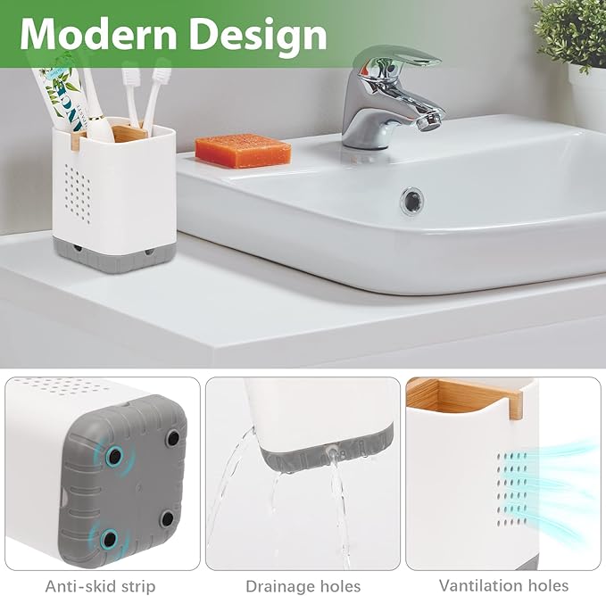 Boperzi Toothbrush and Toothpaste Holder
