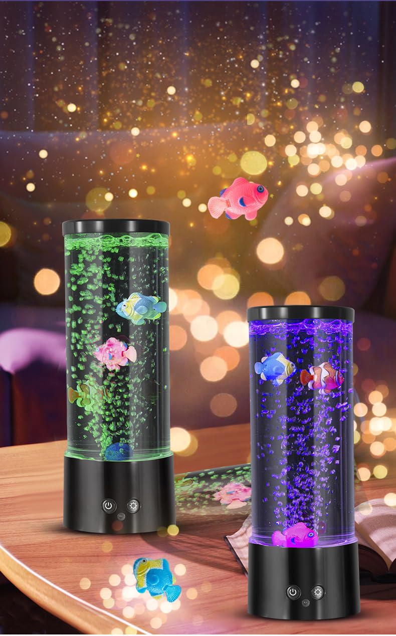 ORDERSOON Table Lamp Bubble Fish Lamp Gift for Men Women Home Decoration for Room Mood Light for Relax…