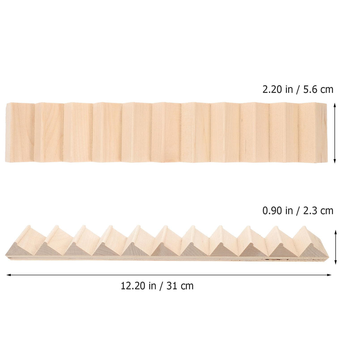 Artibetter Mini Staircase Wooden 1/12 DIY Stairway Accessory Model Without Armrest for Mini House Scene 1Pc (Pack of 2)
