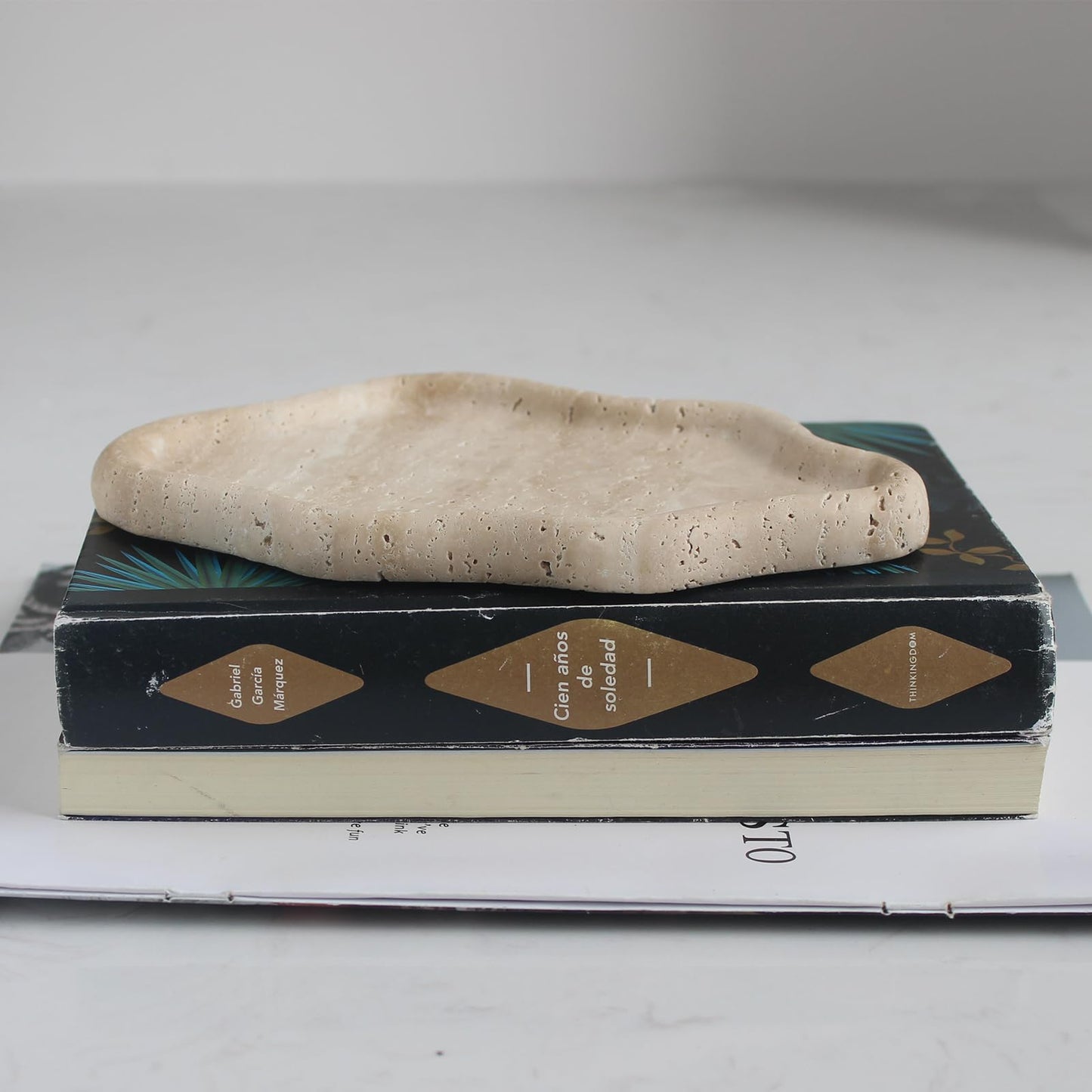 Real Travertine Jewelry Dish Cloud Shape, Trinket Dish, Ring Dish Key Tray Asethetic Home Décor, Gift for Women
