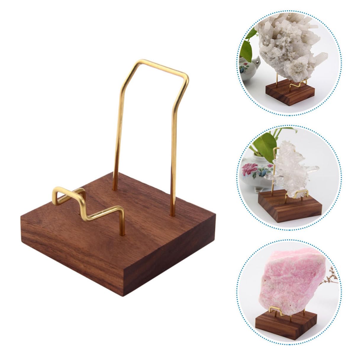 OSALADI Metal Crystal Display Stand for Mineral Spheres Small Lightweight Storage Rack for Home Store Decoration and Collectible Display