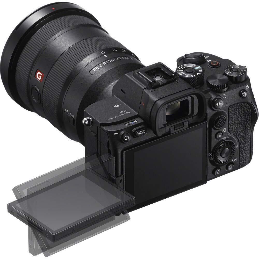 Sony α7S III Full-Frame Mirrorless Camera Body (ILCE-7SM3/B) – 12.1 MP BSI Sensor, 4K 120p 10-Bit Video | 64GB Memory Card, NP-FZ-100 Battery, Photo Software, Case, External Charger and More
